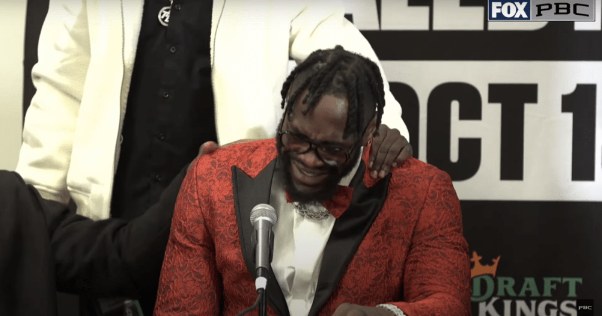 , Watch Deontay Wilder break down in tears after knocking out Robert Helenius as he reveals fear for brain damaged boxers