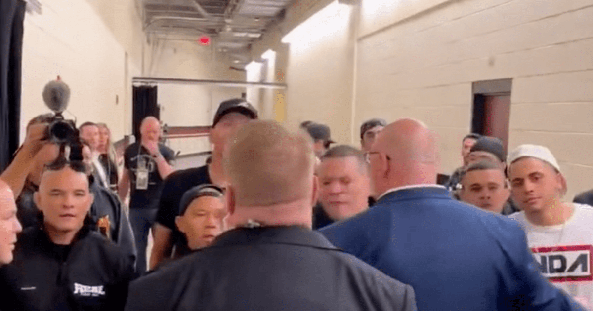 , Watch Nate Diaz slap one of Jake Paul’s team backstage after shocking 20-man bust-up following Anderson Silva fight