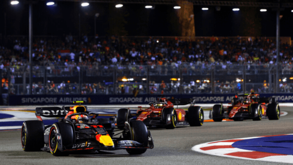 , Perez wins Singapore Grand Prix with Hamilton hitting barrier and Verstappen having to wait for title after coming 7th