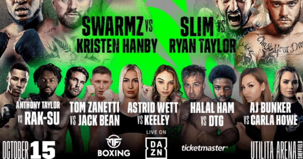 , Jay Swingler vs Cherdleys – Misfits Boxing: Date, UK start time, live stream, undercard including Slim vs Ryan Taylor