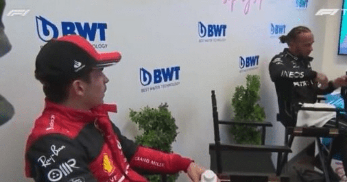 , Lewis Hamilton and Charles Leclerc’s private chat after US Grand Prix caught on TV after Brit ‘tried hard’ to win race