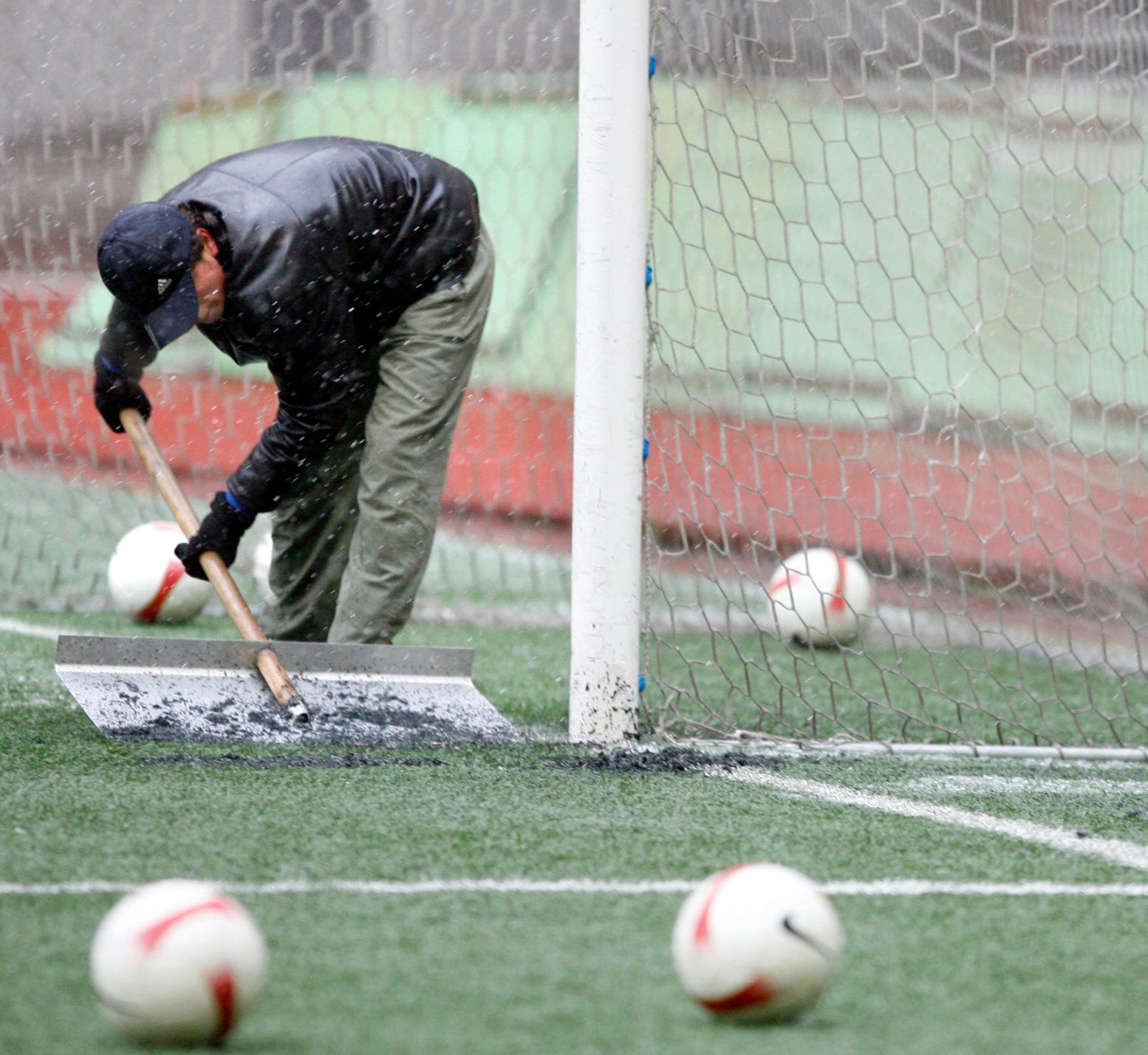 In 2007 England played a Euro 2008 qualifier against Russia at the Luzhniki Stadium in Moscow on this plastic pitch