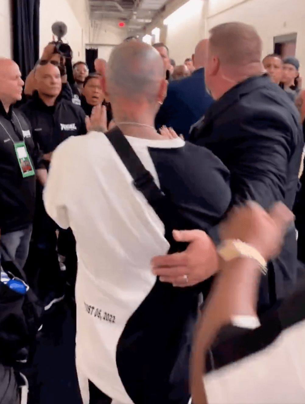 , Watch Nate Diaz slap one of Jake Paul’s team backstage after shocking 20-man bust-up following Anderson Silva fight