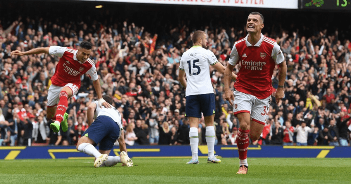 , Arsenal star Granit Xhaka APOLOGISED to team-mates at half-time of North London derby against Tottenham