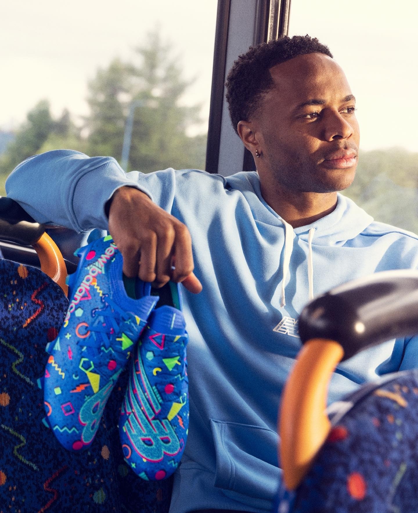 , Chelsea star Raheem Sterling unveils wacky new boots with nod to older sister and having to get three buses to training