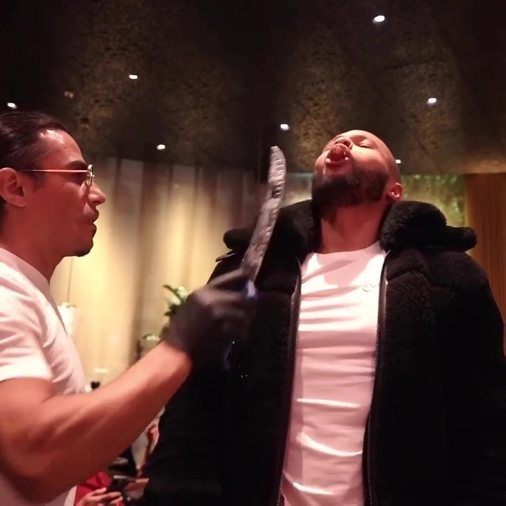 , Chris Eubank Jr posts video eating giant steak at Salt Bae’s restaurant just days before he has to weigh lowest ever