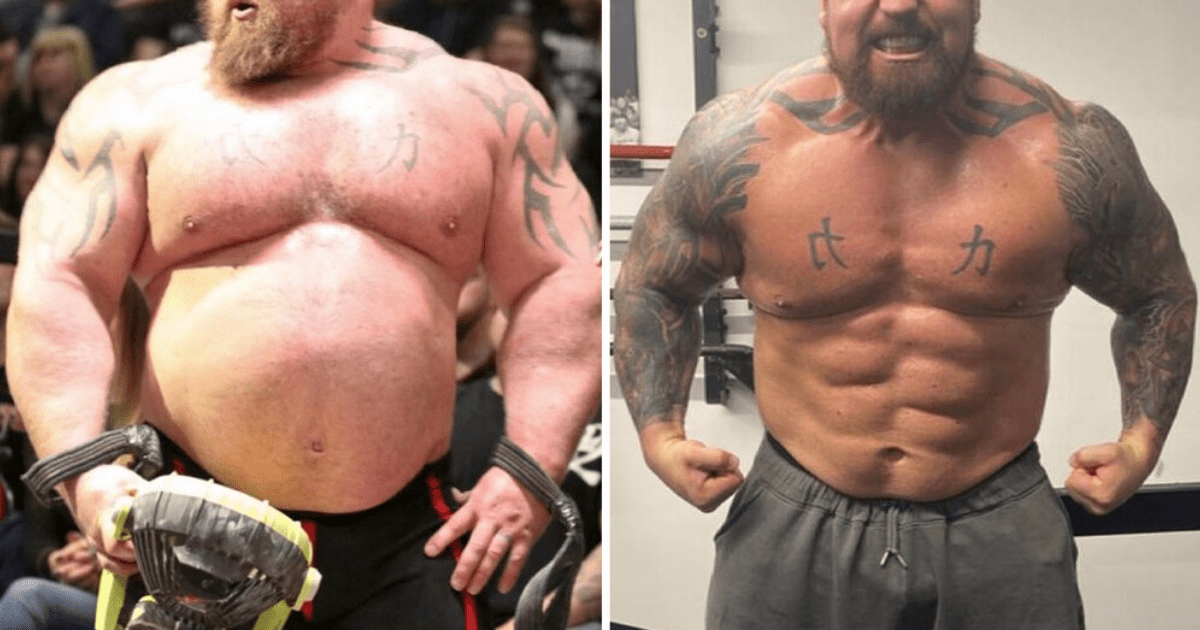 , Eddie Hall’s insane body transformation after shedding SIX STONE for fight vs Game of Thrones star Hafthor Bjornsson
