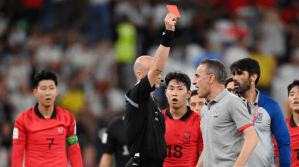 , Premier League ref Anthony Taylor SENDS OFF South Korea manager after full-time as World Cup thriller turns sour