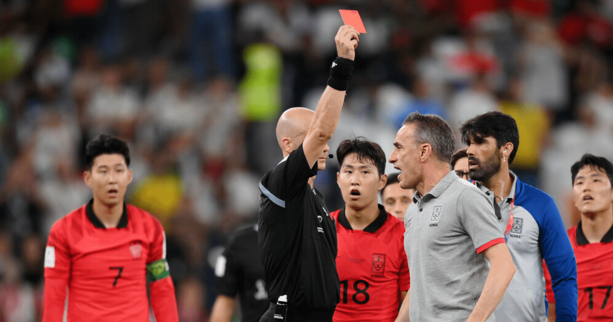 , Premier League ref Anthony Taylor SENDS OFF South Korea manager after full-time as World Cup thriller turns sour