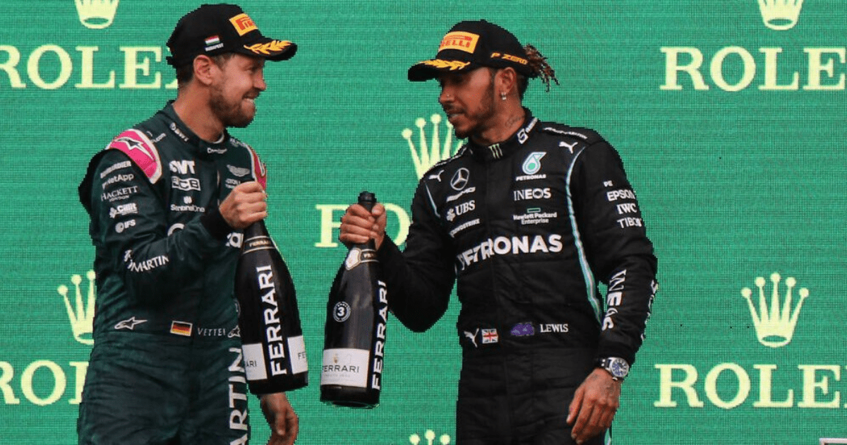 , Lewis Hamilton picks up the tab after hosting farewell meal for old F1 rival Sebastian Vettel and 19 other drivers
