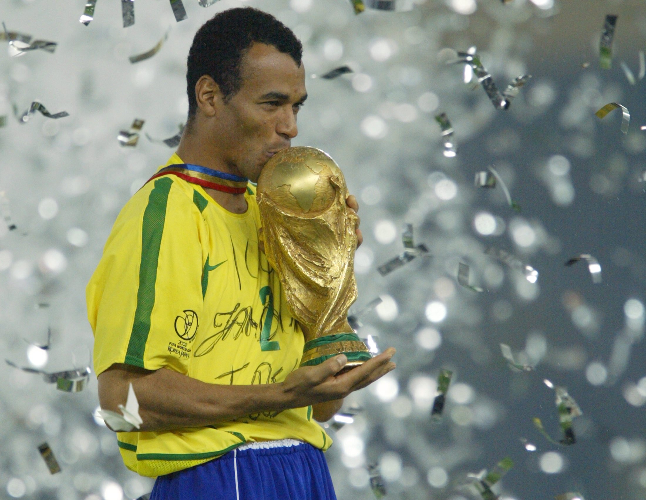 Cafu won the World Cup twice - including captaining the side to glory in 2002