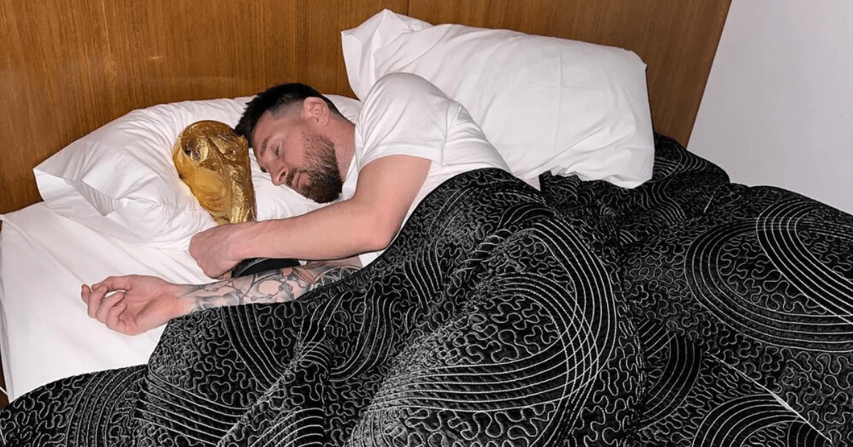 , Lionel Messi wakes up with World Cup trophy in bed as Argentina star revels in stunning World Cup win