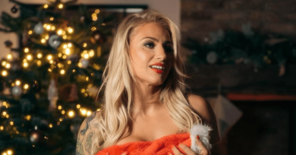 , Ebanie Bridges covers modesty in topless Christmas shoot as stunning boxing star launches OnlyFans page