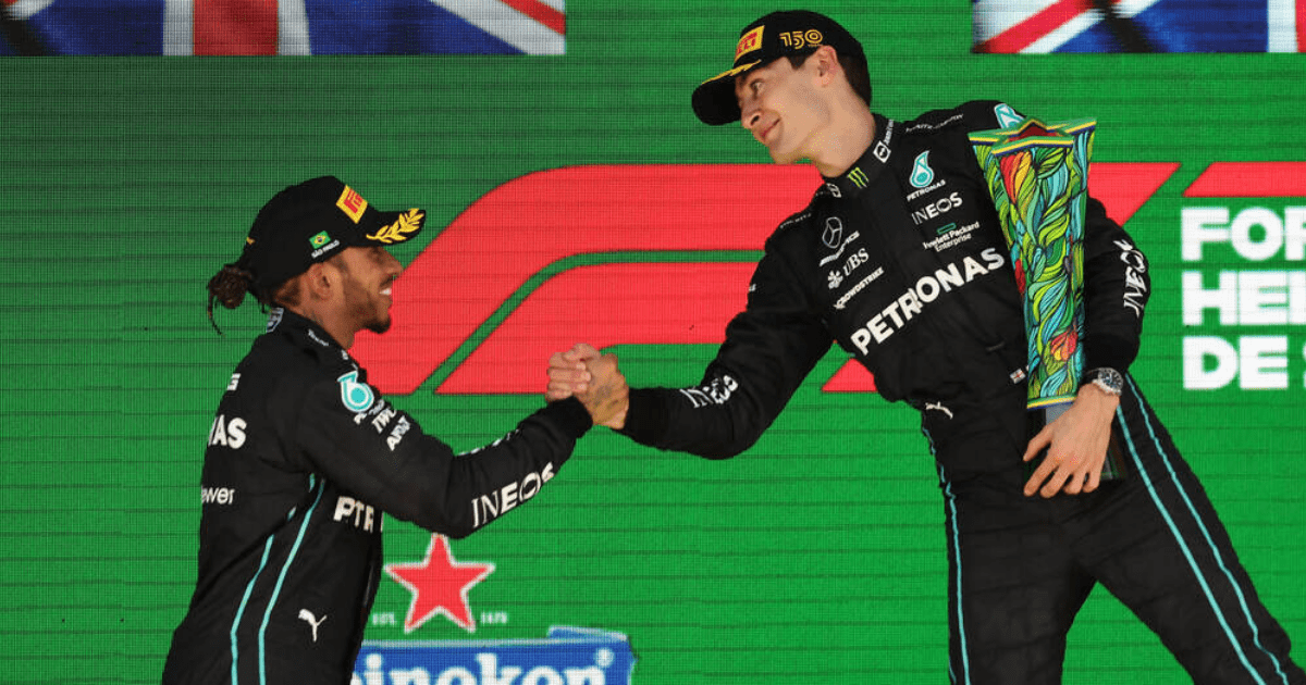 , Lewis Hamilton reveals emotional reaction to George Russell’s first F1 win in Mercedes team garage in Sao Paulo
