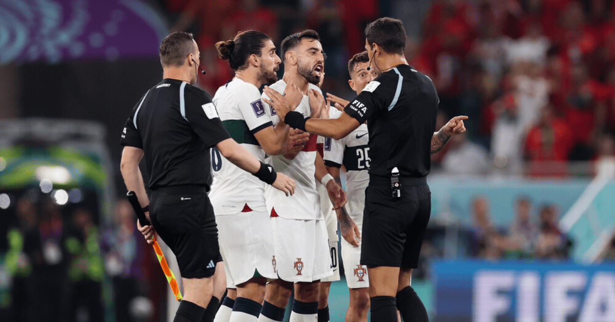 , ‘It’s very strange’ – Bruno Fernandes makes astonishing referee rant after Portugal exit – but told to stop whinging
