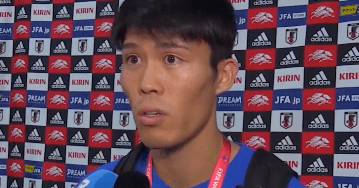 , Watch Arsenal star Takehiro Tomiyasu’s stunned reaction as he’s told team-mate Gabriel Jesus got injured for Brazil