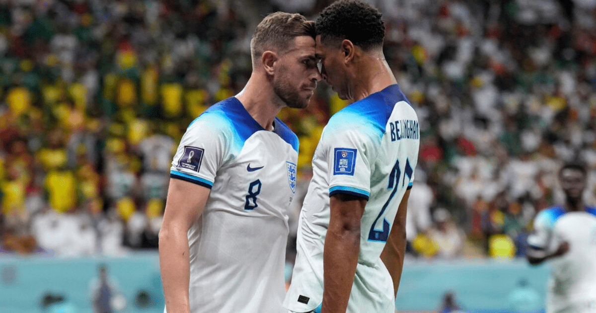 , Jude Bellingham explains his and Jordan Henderson’s England World Cup celebration leaving Liverpool star in stitches