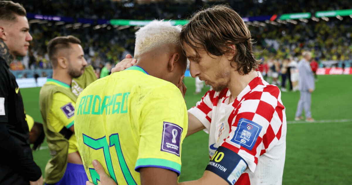 , What Luka Modric told Rodrygo in classy message after Croatia knocked Brazil out of World Cup
