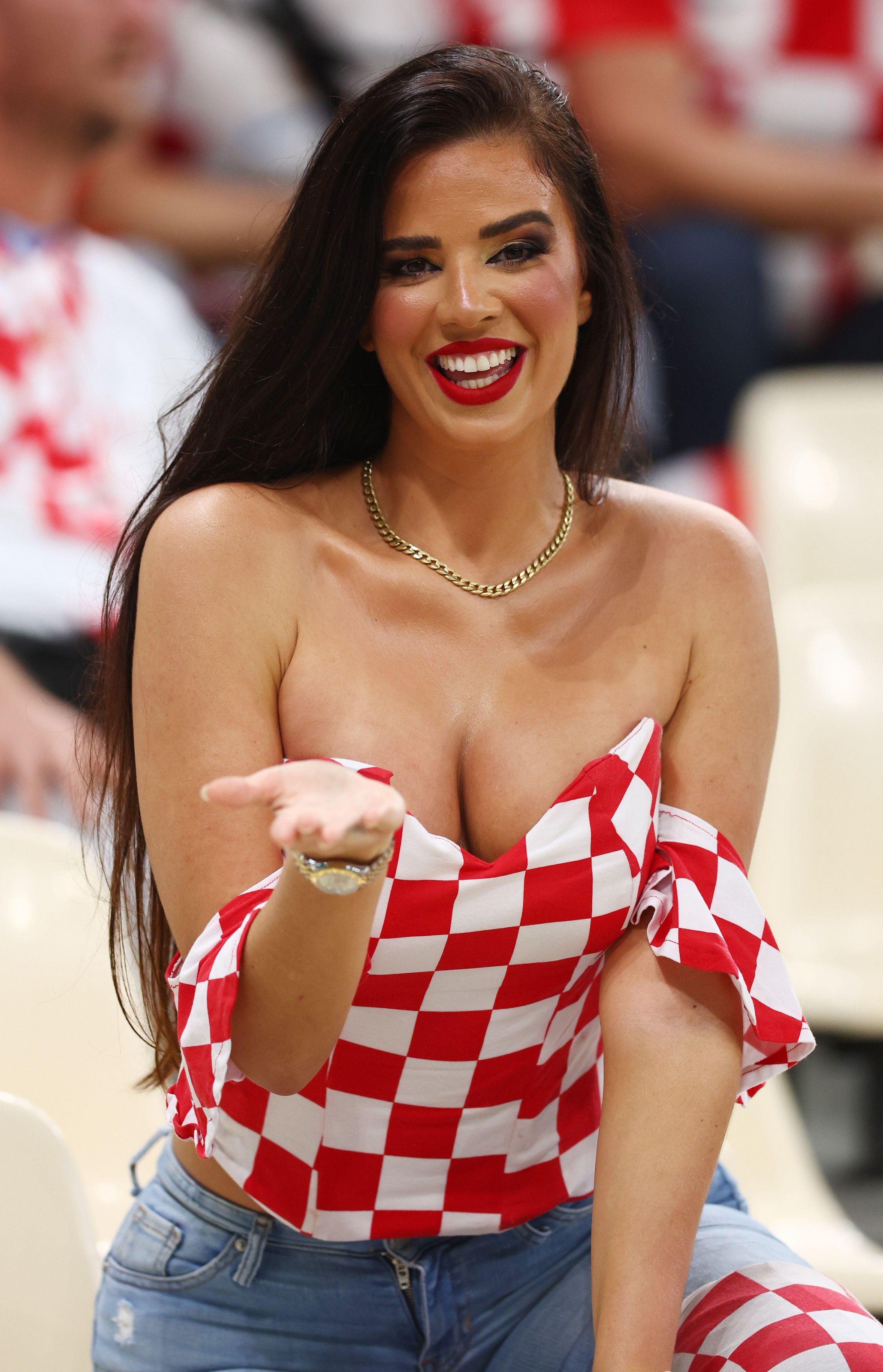 , World Cup’s ‘hottest fan’ Ivana Knoll in tears as she leaves Qatar after becoming huge Instagram sensation