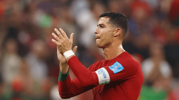 , Cristiano Ronaldo spotted walking down the tunnel as Portugal team-mates stay on pitch to celebrate famous World Cup win