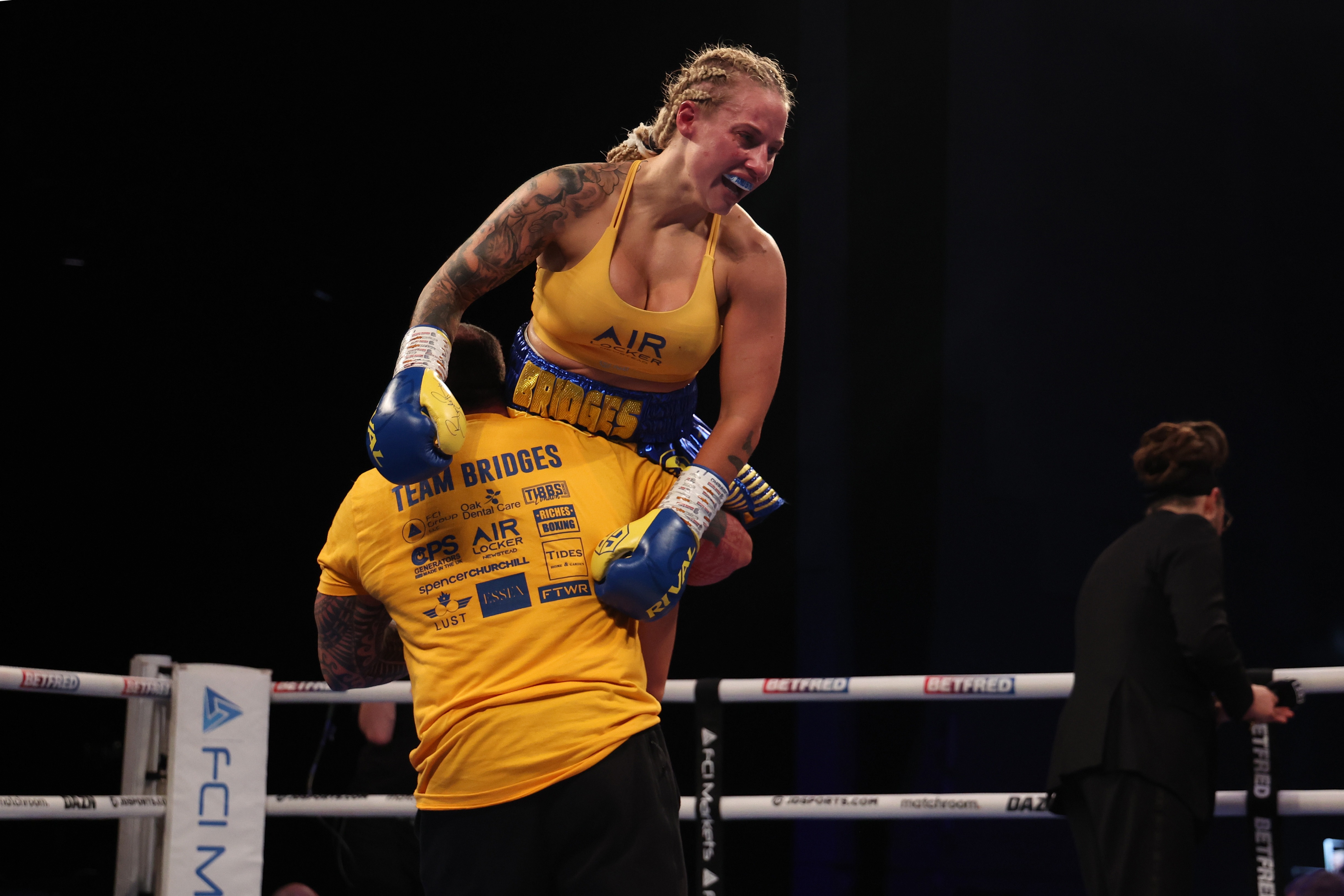, Ebanie Bridges settles grudge match against Shannon O’Connell in style as ref stops fight in eighth round