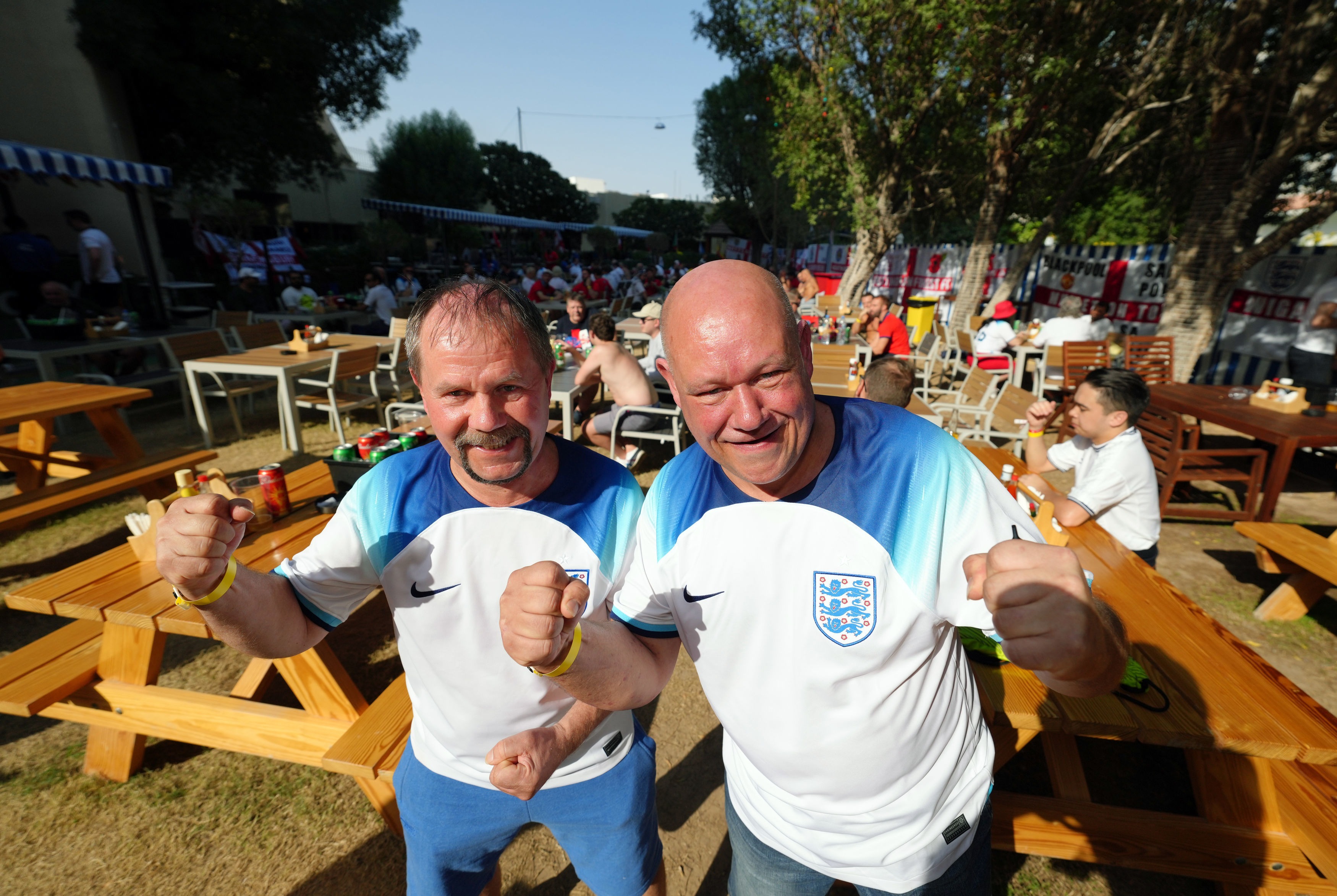 , England fans nurse sore heads after celebrating 3-0 victory against Senegal – as Three Lions head into quarter finals