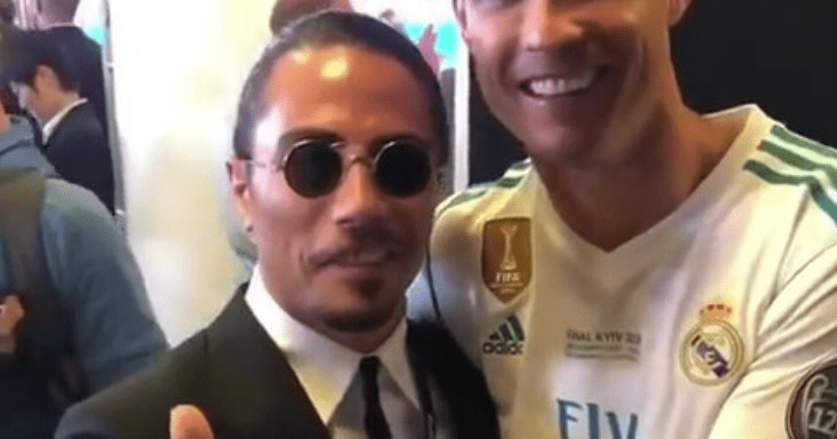 , Salt Bae crashes Real Madrid Champions League victory party and grabs Ronaldo in resurfaced pics after Messi snub