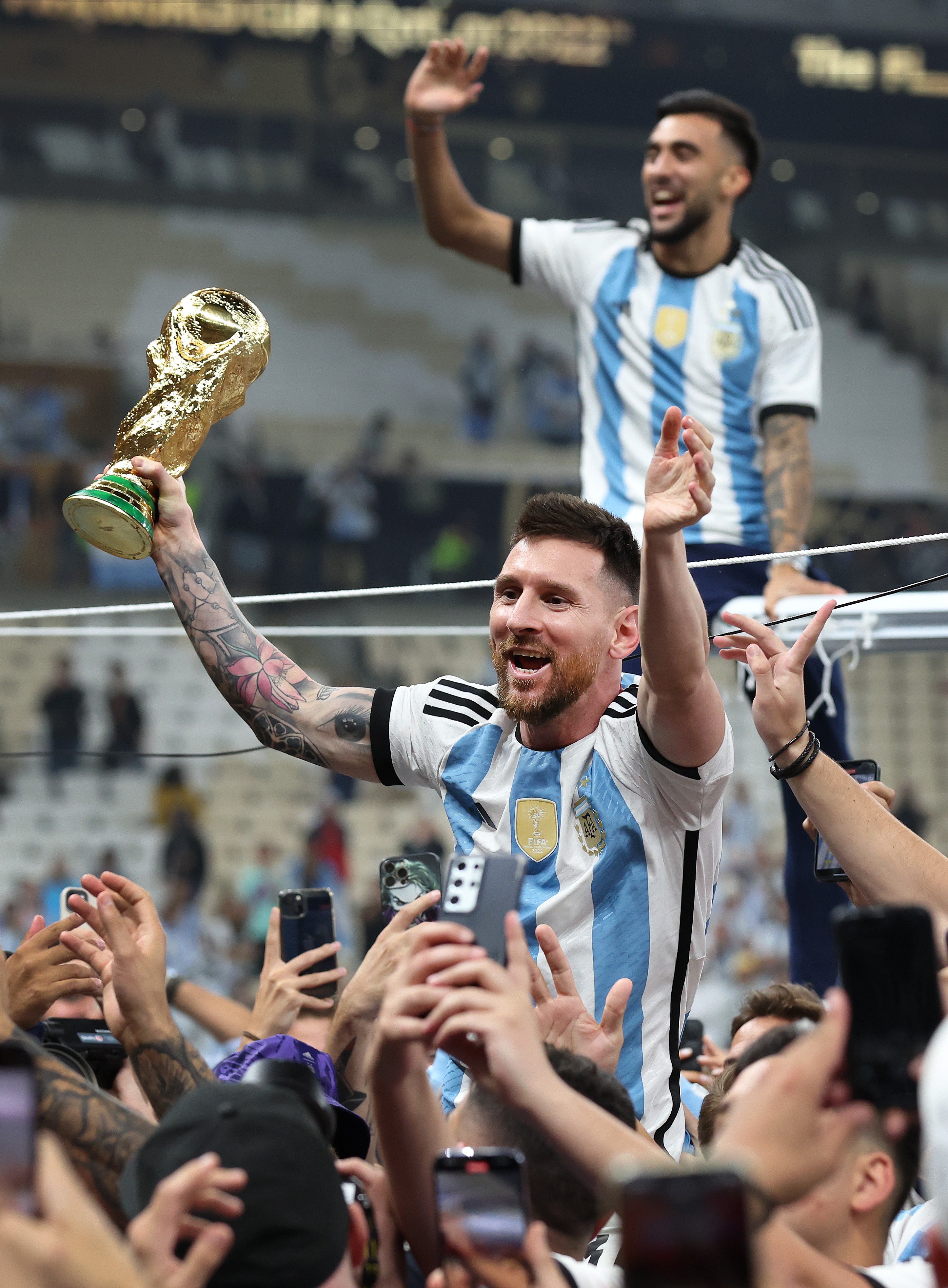 , Argentina’s hottest fan’ Miss BumBum ‘kisses’ Lionel Messi as she celebrates World Cup win after slamming Ronaldo