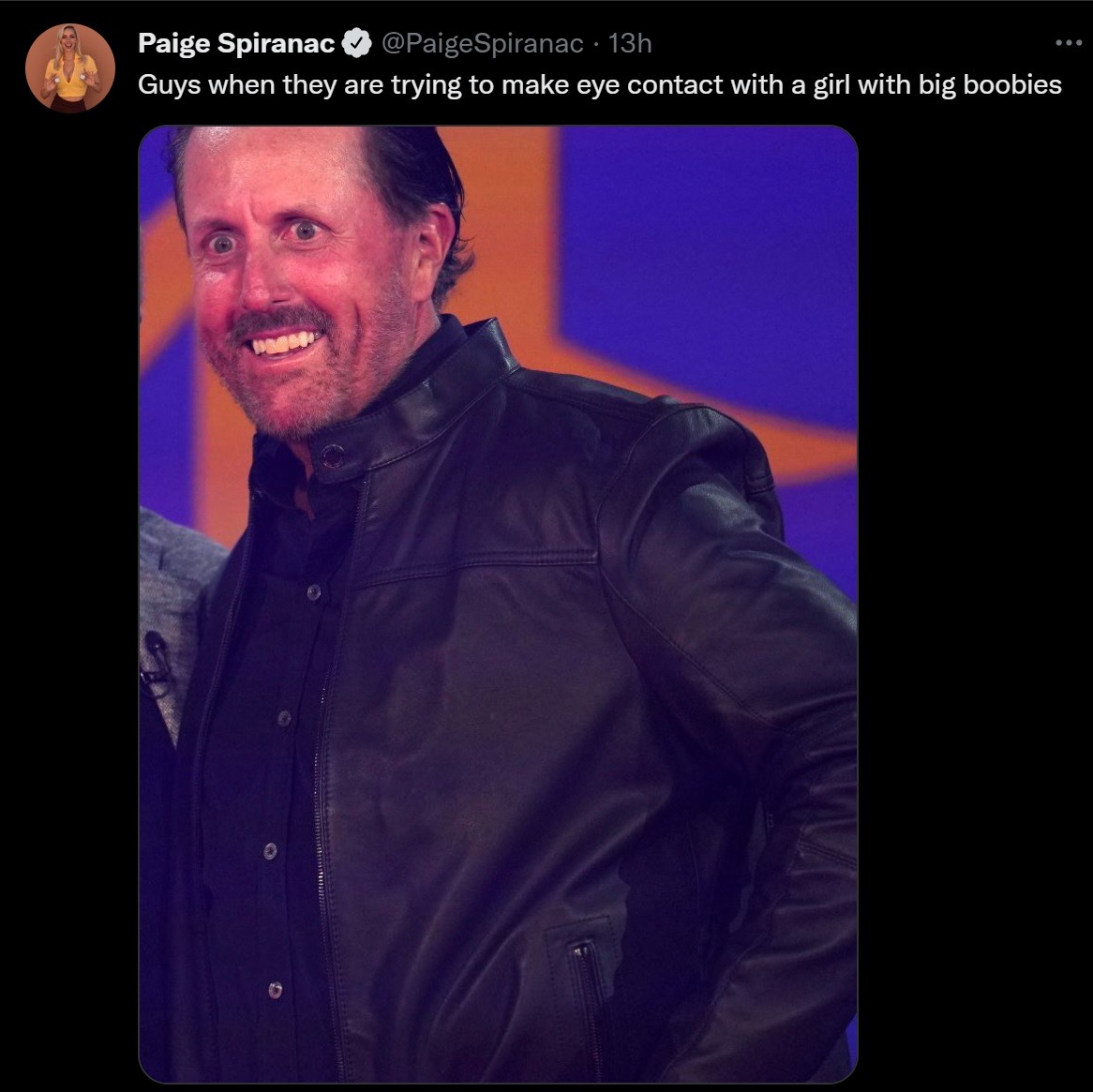 , Paige Spiranac mocks Phil Mickelson with ‘big boobies’ jibe as golf stunner slams players for signing up to LIV Tour