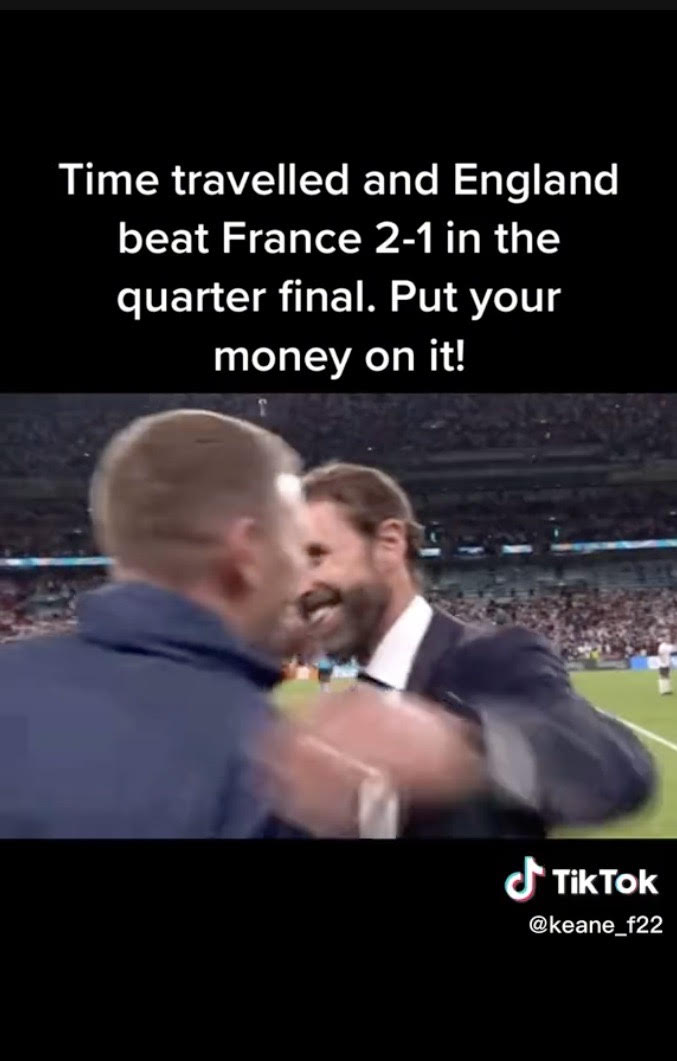, I’m a World Cup time traveller – I know the score in the England v France quarter final so get your bets in now