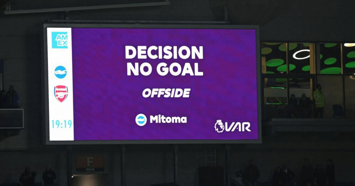 , Fans fume as Brighton have goal disallowed by VAR to halt furious comeback.. and even Arsenal fans can’t believe it