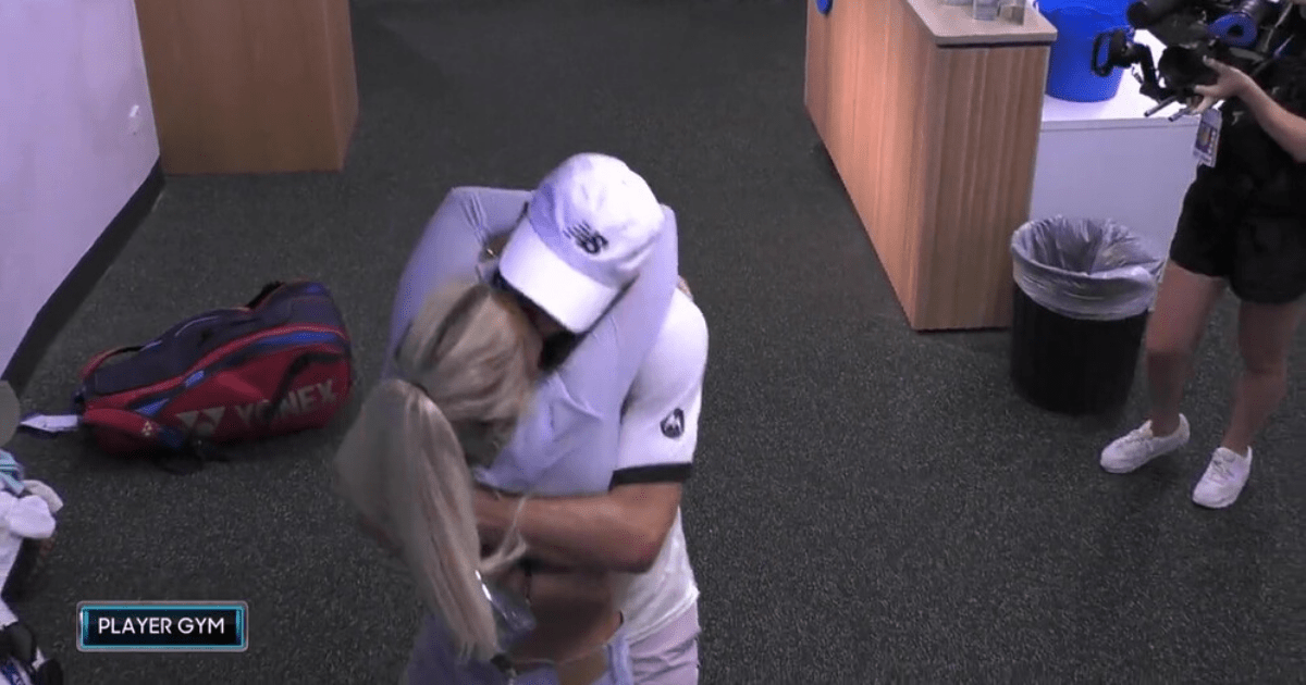 , Stunning tennis wag Paige Lorenze smooches with boyfriend Tommy Paul as he prepares for Djokovic Australian Open semi