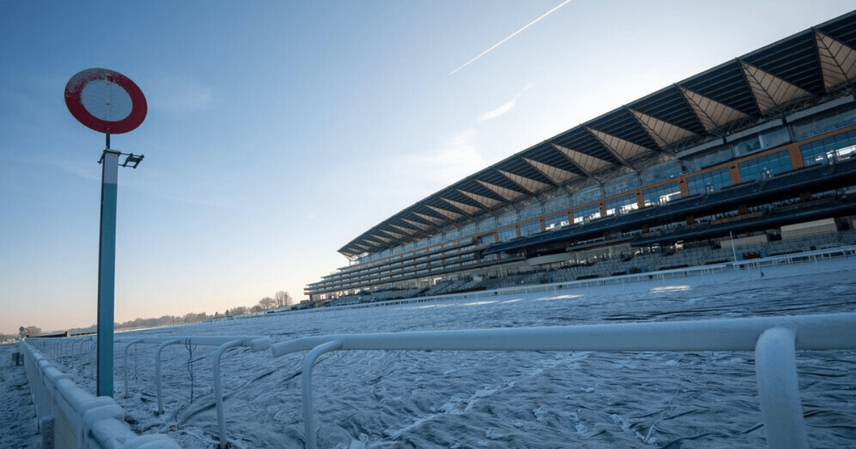 , Fears growing Ascot’s blockbuster Saturday racing will be cancelled as freezing cold snap decimates fixtures