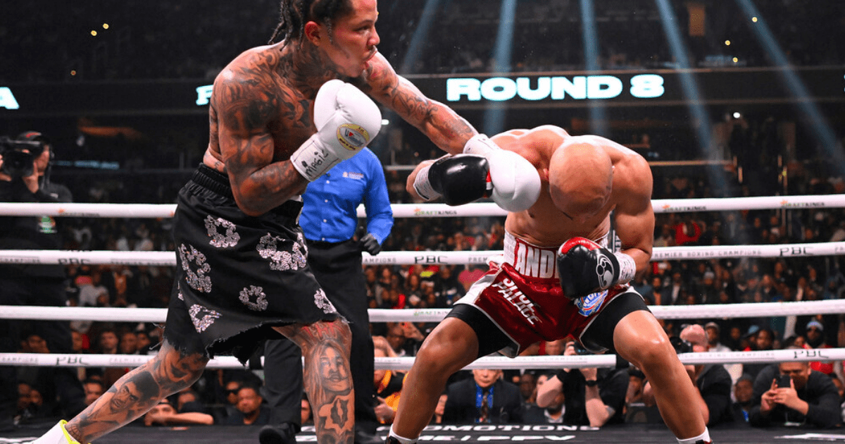, ‘I can’t see’ – Gervonta Davis stops Hector Luis Garcia in eighth round after battering opponent to retain his WBA title