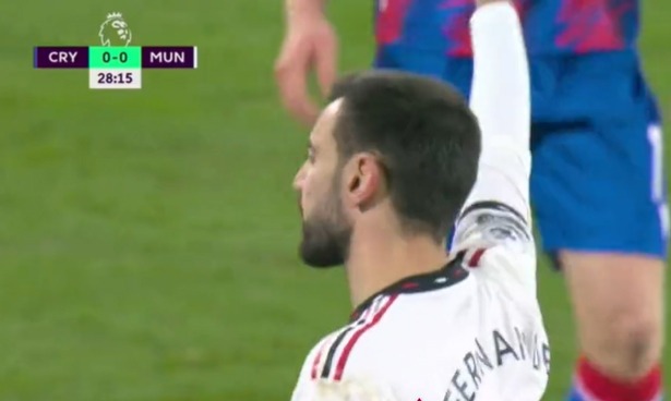 , Antony and Bruno Fernandes clash in fiery bust-up during Man Utd’s draw with Crystal Palace