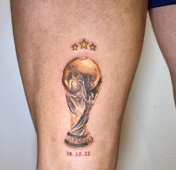, Argentina World Cup winner gets tattoo of Emi Martinez showing moment the Aston Villa made crucial extra-time save