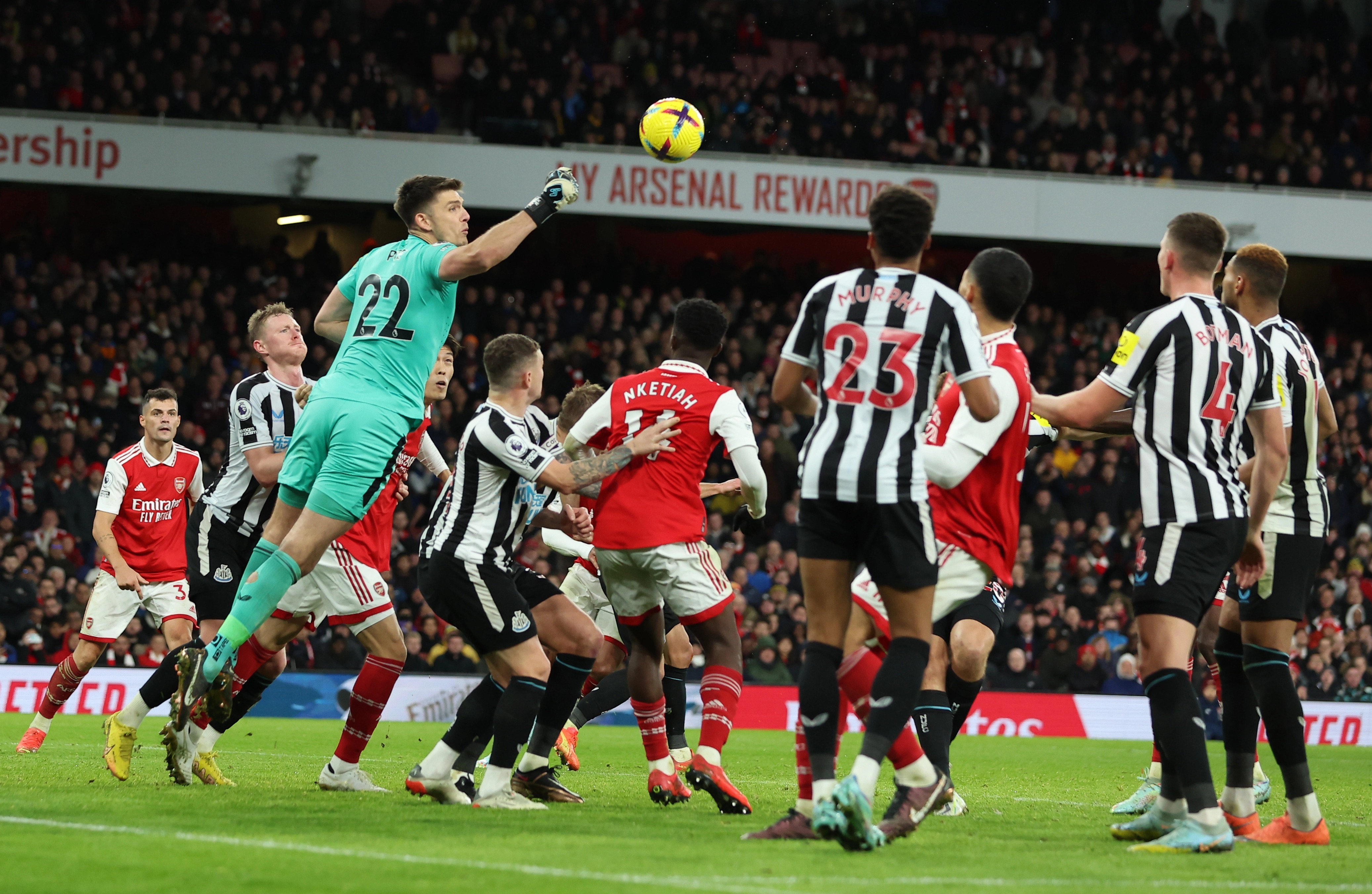 , Arsenal 0 Newcastle 0: Gunners miss chance to extend Prem lead to 10 points after fiery stalemate at the Emirates