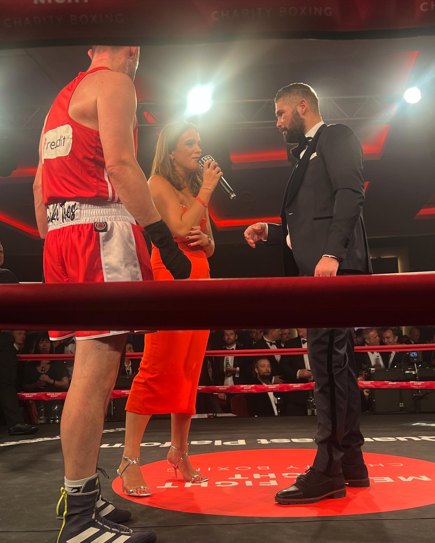 , ‘It was awful’ – DAZN reporter reveals she suffered wardrobe malfunction while working at boxing event