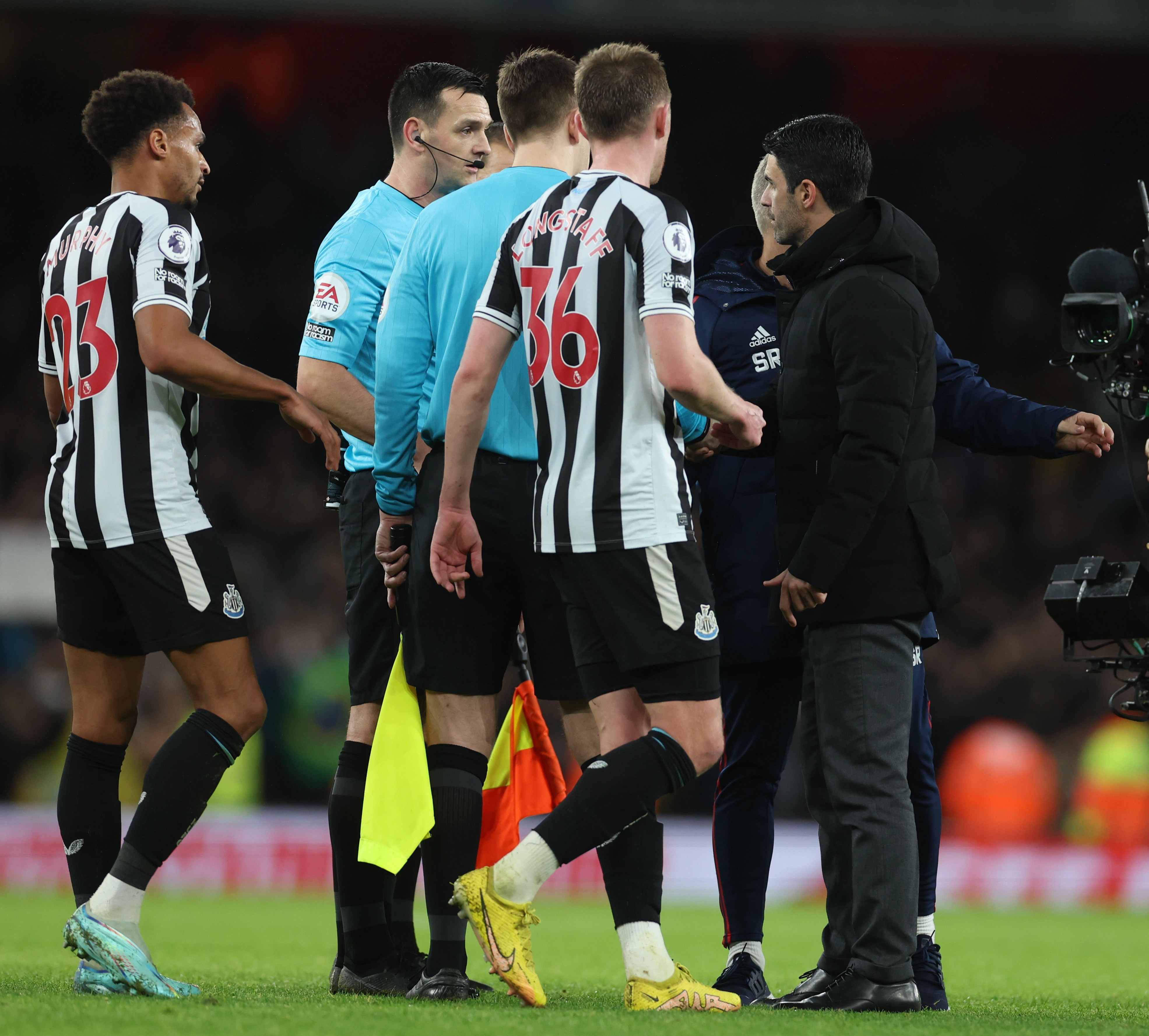 , Mikel Arteta slammed for touchline rage against Newcastle as fans call for Arsenal manager to be banned