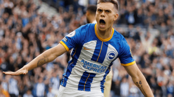 , Arsenal COMPLETE £27m Leandro Trossard transfer from Brighton and admit they don’t know if he can face Man Utd
