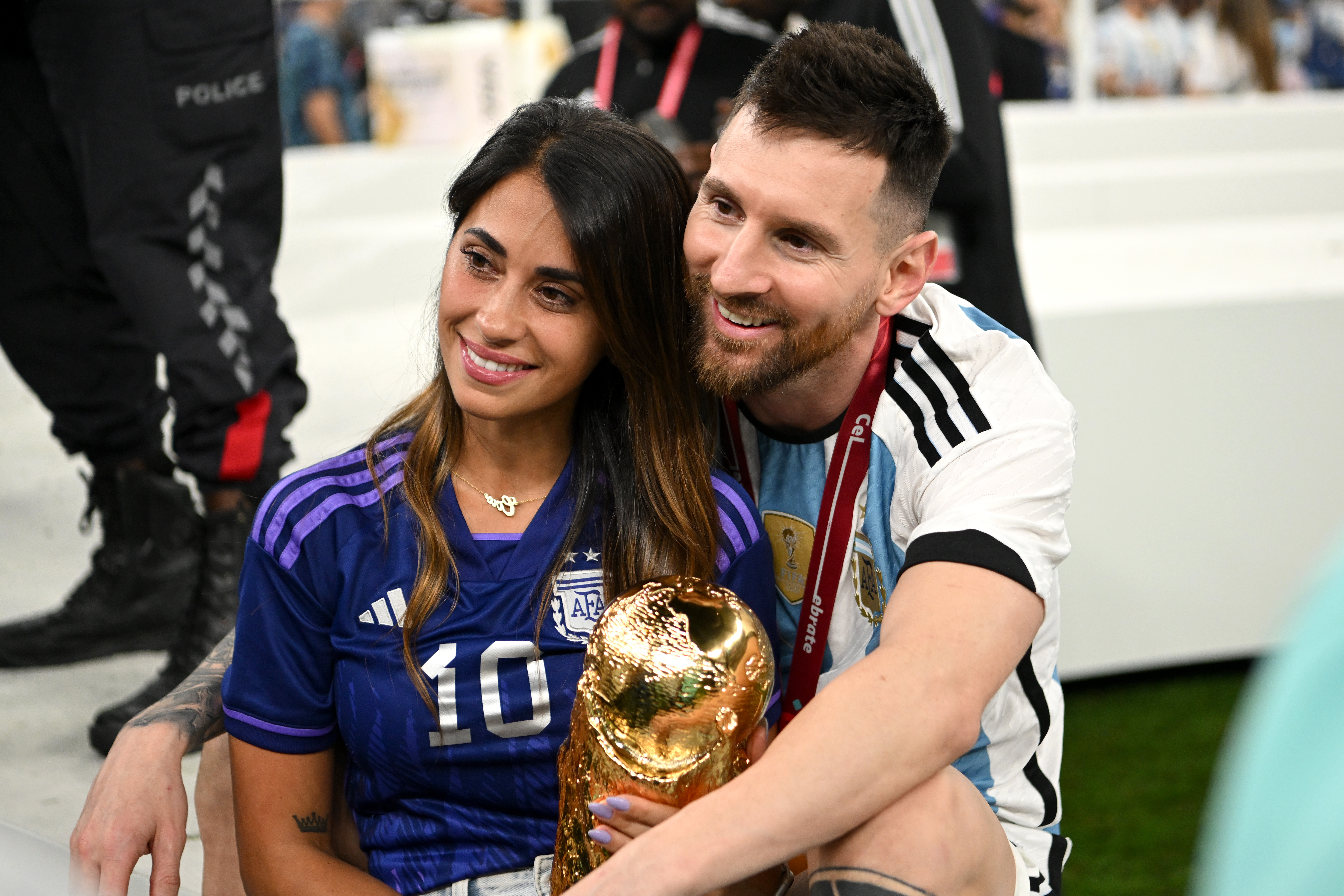 , Lionel Messi and stunning wife Antonella end historic 2022 at World Cup winner’s Rosario mansion with water slide