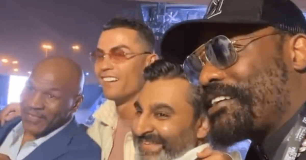 , Boxing fans compare Derek Chisora to ‘Salt Bae at the World Cup’ after photobombing Mike Tyson and Cristiano Ronaldo