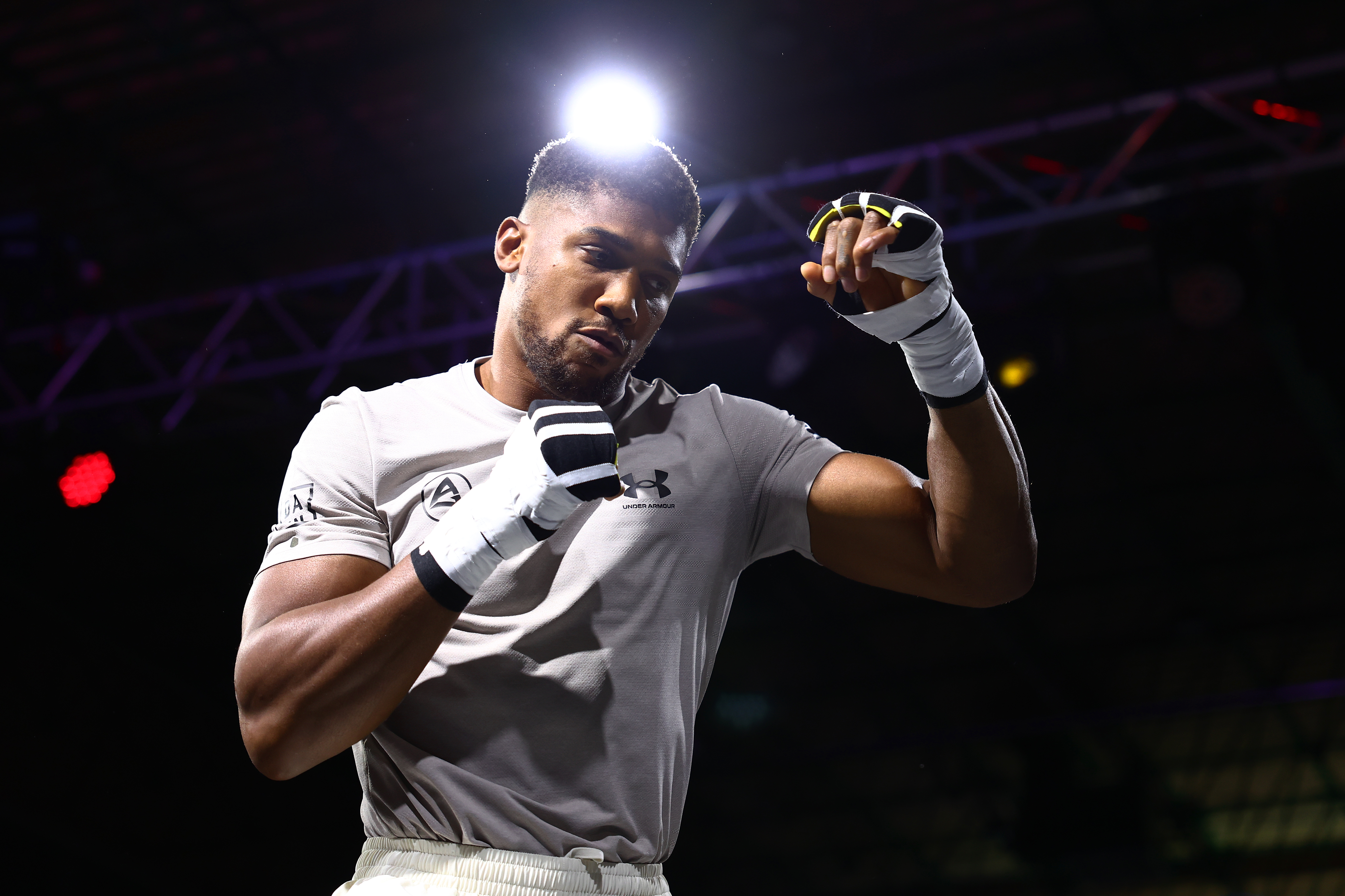 , Anthony Joshua ‘looks amazing’ under new trainer Derrick James as details of his camp for Jermaine Franklin are revealed