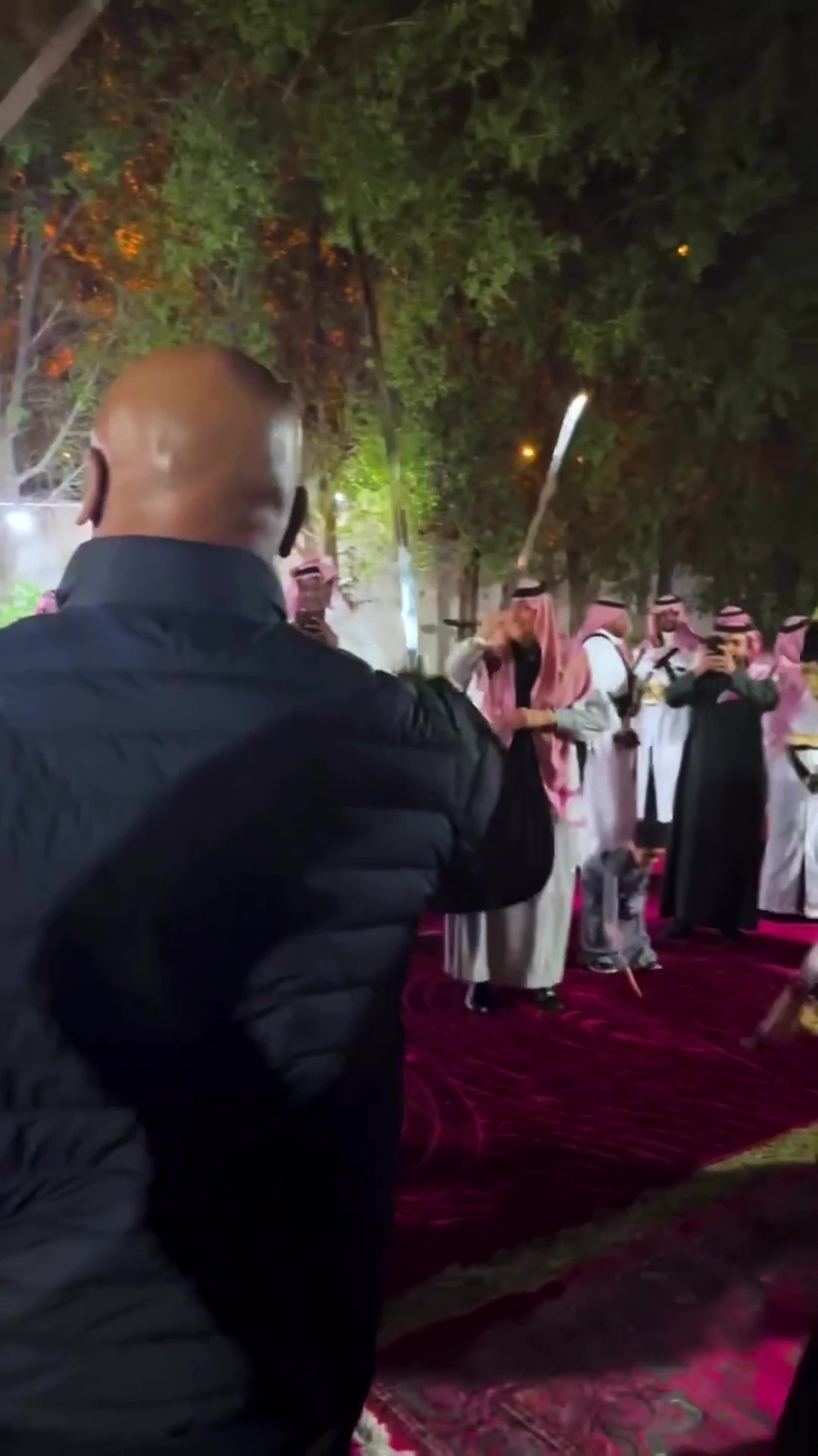 , Mike Tyson joins Tyson Fury in sword dancing as boxing legends enjoy dinner in Saudi Arabia