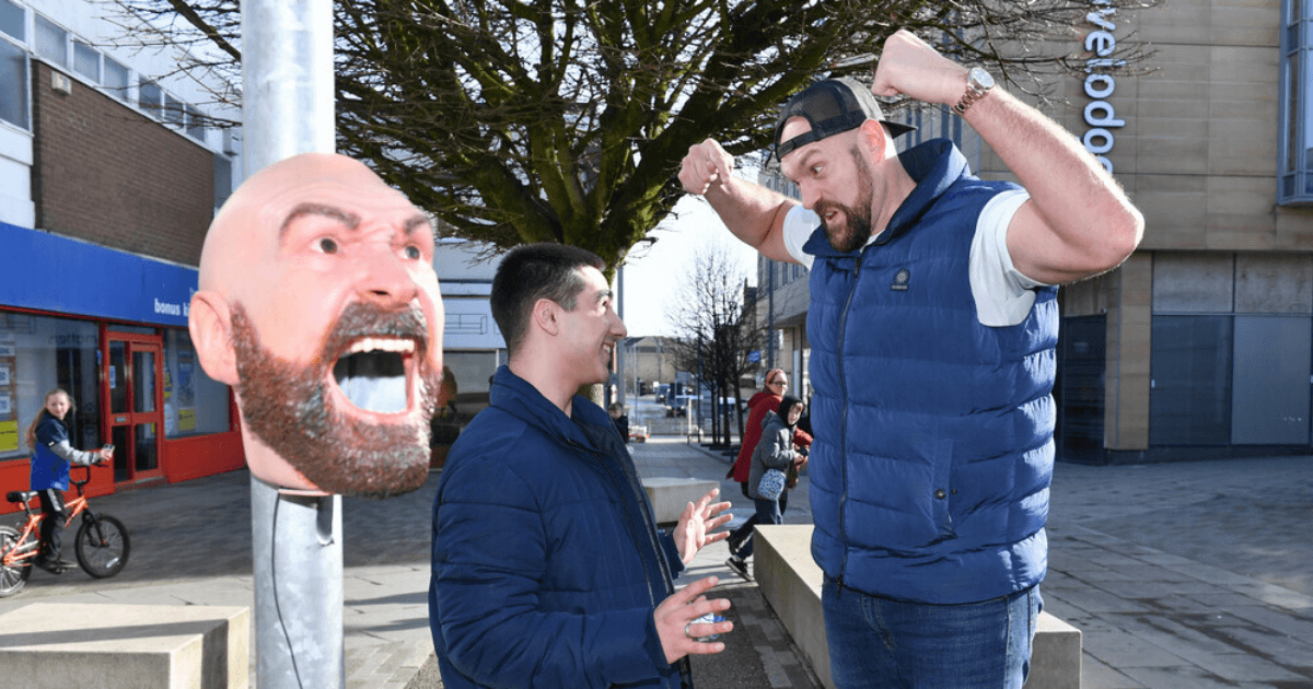 , ‘Don’t be a t****r’ – Tyson Fury hilariously pranks locals with bin stunt as he aims to clean up streets of Morecambe