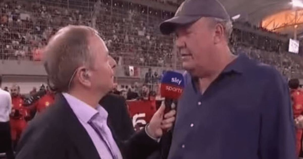 , Jeremy Clarkson collared by Martin Brundle as he attends F1 despite being infuriated by it ‘for years and years’