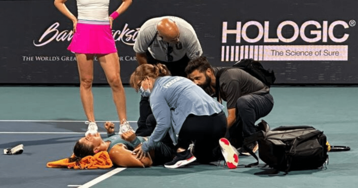 , ‘I’ve never felt this pain before’ – Tennis star cries after horror injury leaving mum in tears and opponent distressed