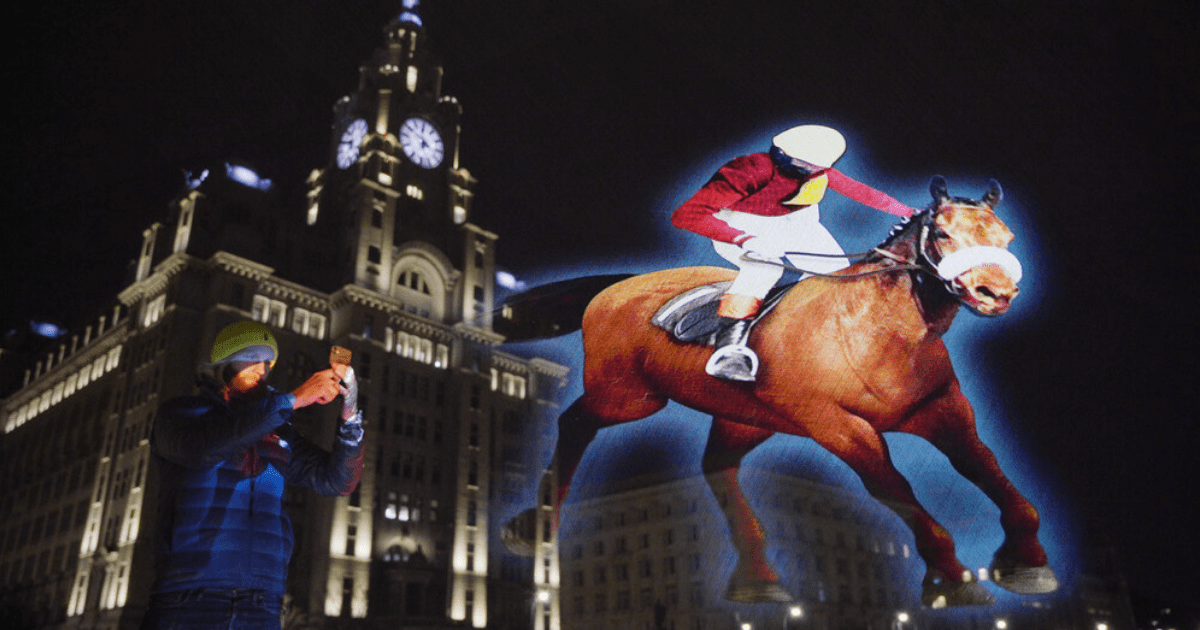 , Red Rum is back in town as a galloping hologram fifty years after his first Aintree win