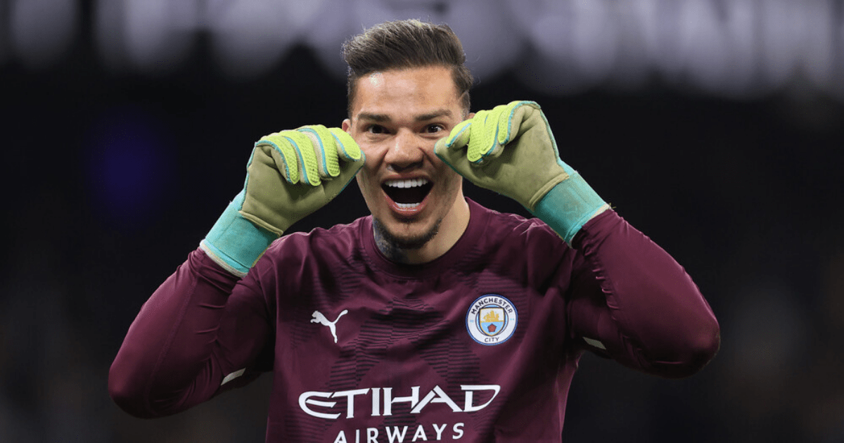 , Watch Ederson brutally mock Arsenal fans by pretending to cry after Man City tear Gunners apart