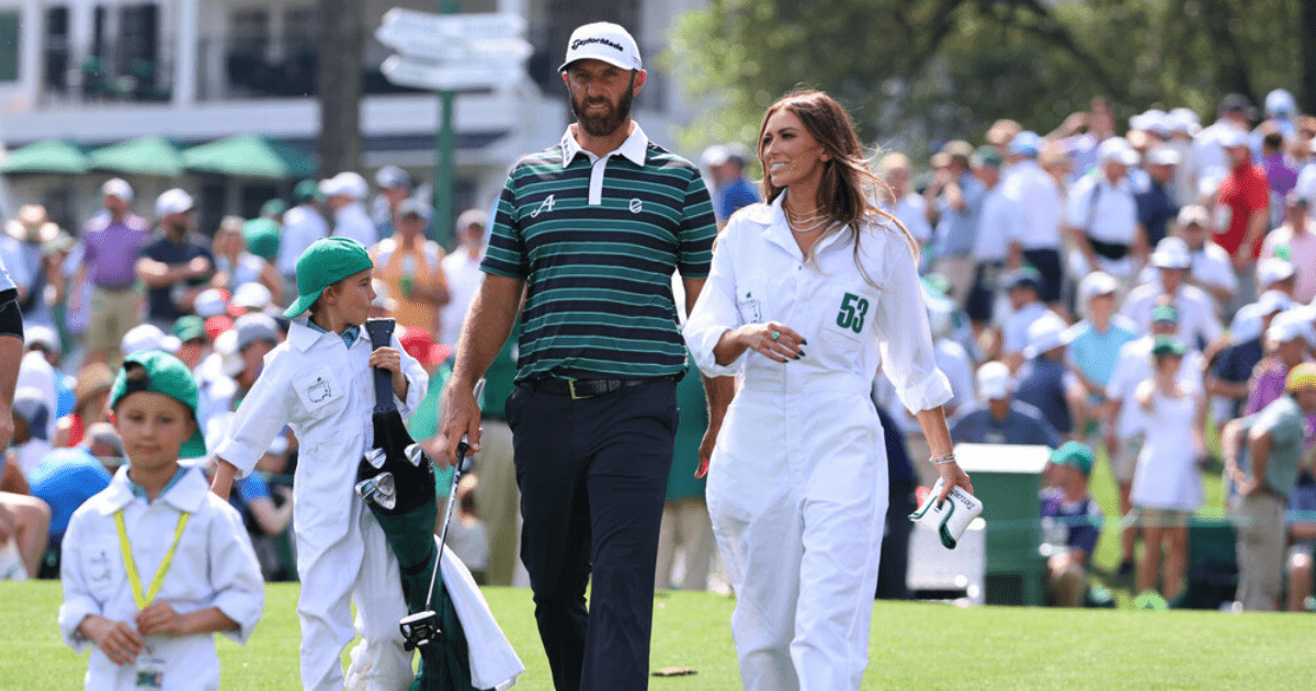 , Paulina Gretzky becomes world’s sexiest caddy in revealing Masters 2023 jumpsuit as she carries Dustin Johnson’s clubs
